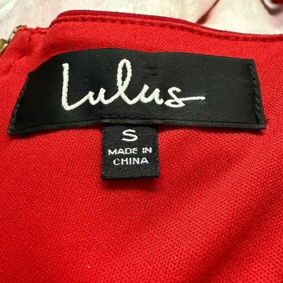 Show Stopper Red Holiday Dress, Lulus, US S - Picture 5 of 5
